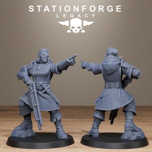 Legacy Thorncrest Hunters Sisters | Station Forge 16k Resin Miniatures | 28mm 32mm Tabletop Wargaming | Unpainted image 9