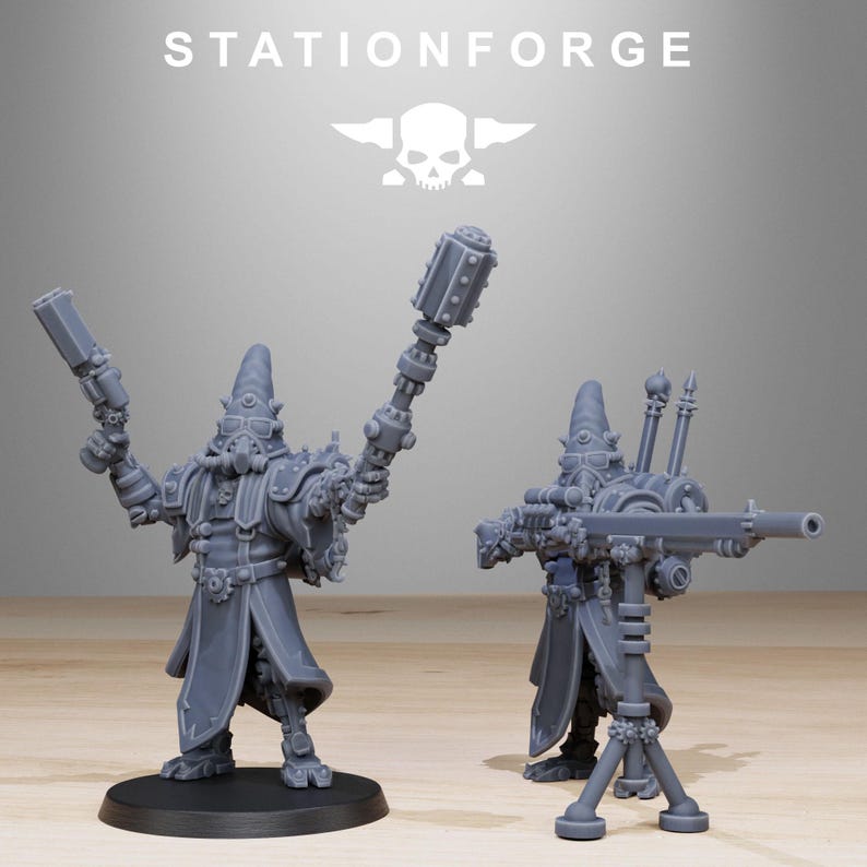 Scavenger Hooded Cultists | Station Forge 16k Resin Miniatures | 28mm 32mm Tabletop Wargaming | Unpainted image 3