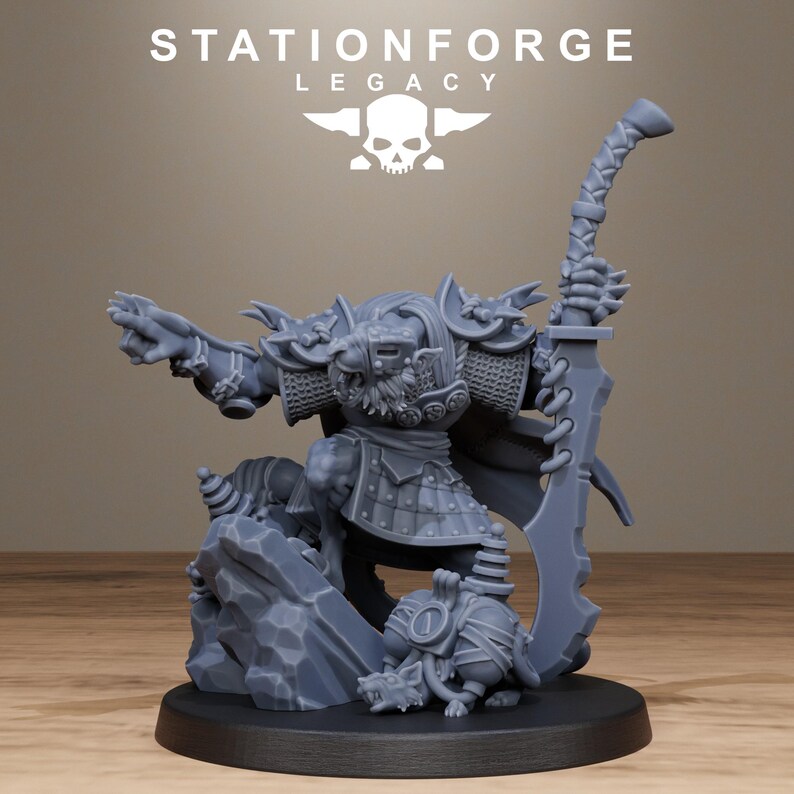 Legacy Rotfang Master / Station Forge Miniature in resina 16k / 28 mm 32 mm Wargaming da tavolo / Non dipinte immagine 2