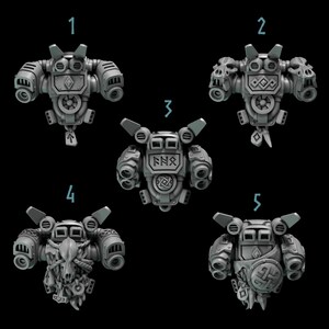 Primal Hounds - Jetpacks - 16k Resin - GreyTide Studio - Wolves / Space Warriors / Bitz / Tabletop / Wargaming / Grimdark image 2