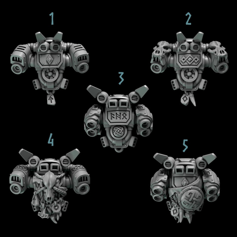 Primal Hounds - Jetpacks - 16k Resin - GreyTide Studio - Wolves / Space Warriors / Bitz / Tabletop / Wargaming / Grimdark image 2