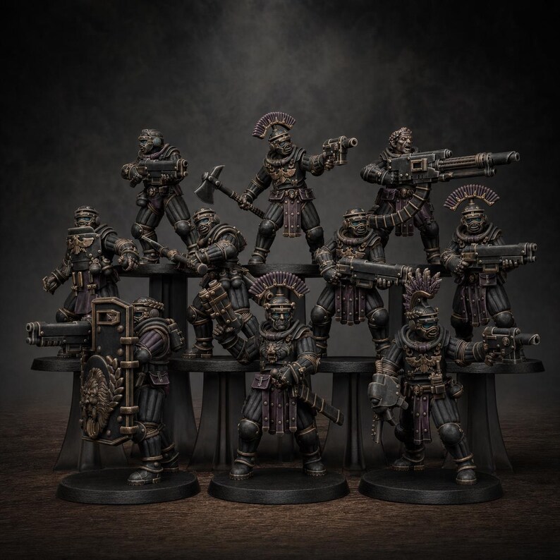 Naves espaciales Grimcorp / Station Forge 16k Miniaturas de resina / 28 mm 32 mm Juegos de guerra de mesa / Sin pintar imagen 1