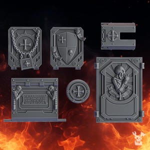 Pactum Aeternum Crusader APC Bits - 16k Resin - DakkaDakka - Templar Warriors / Bitz / Tabletop / Wargaming / Grimdark image 2