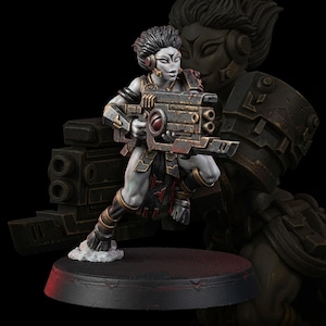 Koalitions-Angriffs-Charger | 16k Resin-Miniaturen | 28 mm/32 mm Tabletop-Wargaming | Unbemalt Bild 1