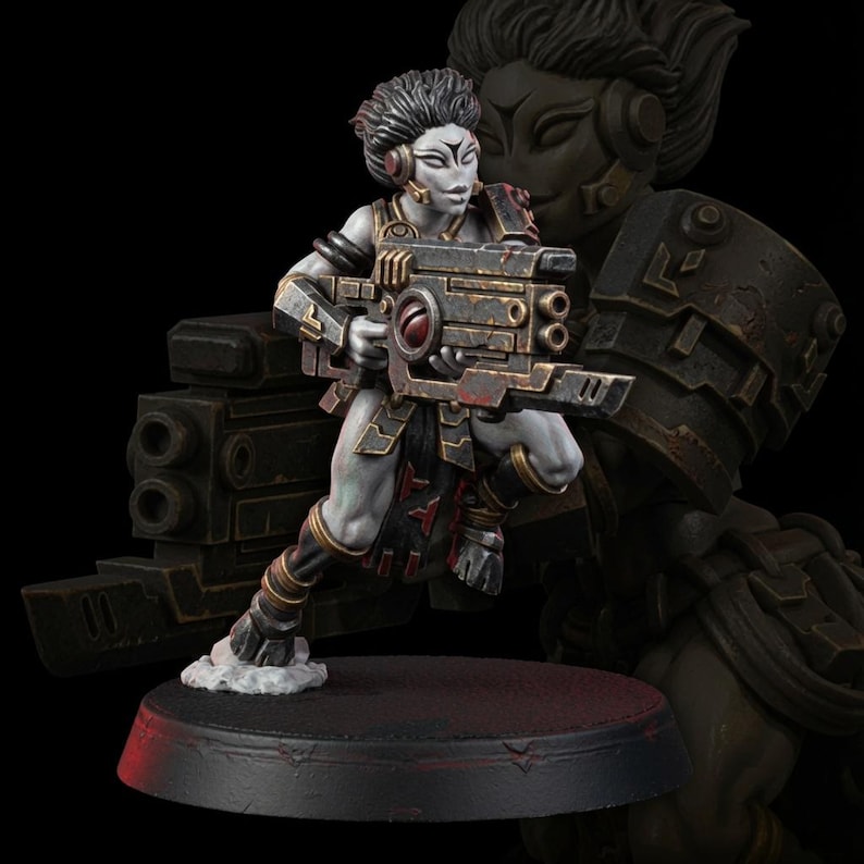 Koalitions-Angriffs-Charger | 16k Resin-Miniaturen | 28 mm/32 mm Tabletop-Wargaming | Unbemalt Bild 1