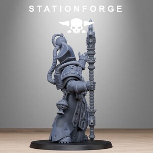 Sacerdote vodalita / forja de estación, miniaturas de resina 16k / 28 mm 32 mm, juegos de guerra de mesa / sin pintar imagen 7