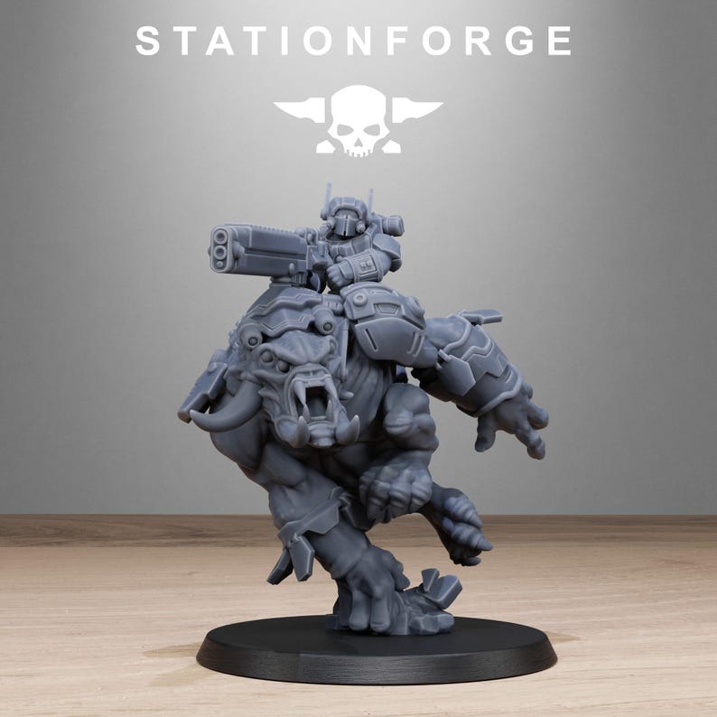 Tarion Beasts | Station Forge 16k Resin Miniatures | 28mm 32mm Tabletop Wargaming | Unpainted image 8