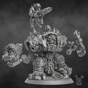 Da Arma Boss Miniature | 16K Resin Wargaming Figure (28mm/32mm Scale) image 7