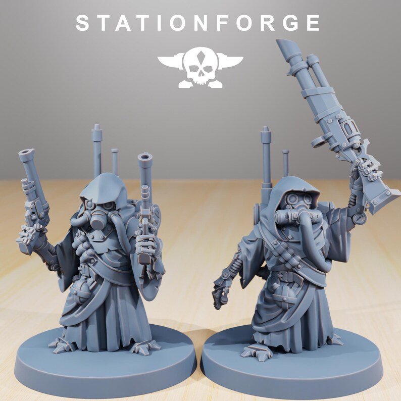 Chatarreros / Miniaturas de resina Station Forge 16k / 28 mm 32 mm Juegos de guerra de mesa / Sin pintar imagen 6