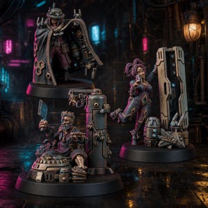 Coalition The Necrocity Black Traders | 16k Resin Miniatures | 28mm 32mm Tabletop Wargaming | Unpainted image 1