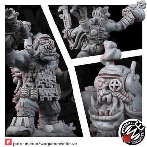 Ork Metall Mekaniak | 16k Resin Miniatures | 28mm 32mm Tabletop Wargaming | Unpainted image 6