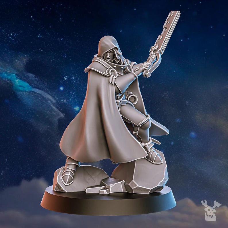 Berserker des Blackhide-Stammes | 16k Resin-Miniaturen | 28 mm/32 mm Tabletop-Wargaming | Unbemalt Bild 4