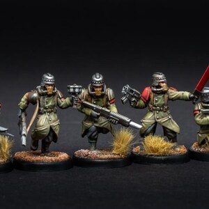 Grimguard Trench Runners / Miniature in resina 16k di Station Forge / 28 mm 32 mm per wargame da tavolo / Non dipinte immagine 4
