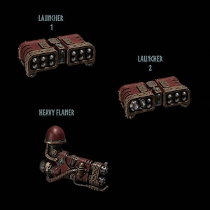 Primal Hounds - Termi Heavy Weapons - 16k Resin - GreyTide Studio - Wolves / Space Warriors / Bitz / Tabletop / Wargaming / Grimdark imagen 1