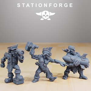Orks Orkaz Mega Steppa | Station Forge 16k Resin Miniatures | 28mm 32mm Tabletop Wargaming | Unpainted image 7