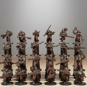 Scavenger Infantry Builder Kit | Station Forge 16k Resin Miniatures | 28mm 32mm Tabletop Wargaming | Unpainted image 1