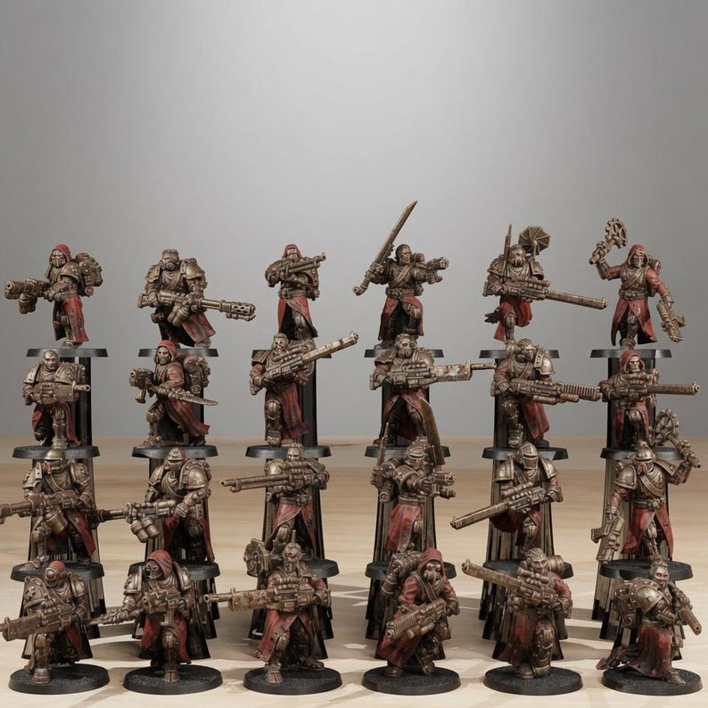 Scavenger Infantry Builder Kit | Station Forge 16k Resin Miniatures | 28mm 32mm Tabletop Wargaming | Unpainted image 1