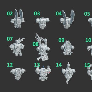 Eternal Pilgrims - Backpacks - 16k Resin - GreyTide Studio - Holy Warriors / Space Warriors / Bitz / Tabletop / Wargaming / Grimdark image 2