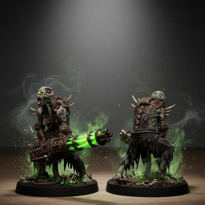 Techno Savanger Necromants | Station Forge 16k Resin Miniatures | 28mm 32mm Tabletop Wargaming | Unpainted image 3