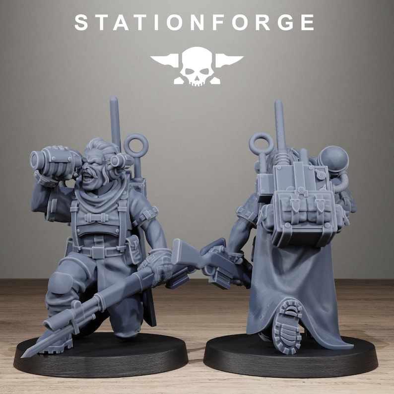 Fanteria d'assedio Freeguard / Miniature in resina 16k Station Forge / 28 mm 32 mm Wargaming da tavolo / Non dipinte immagine 4