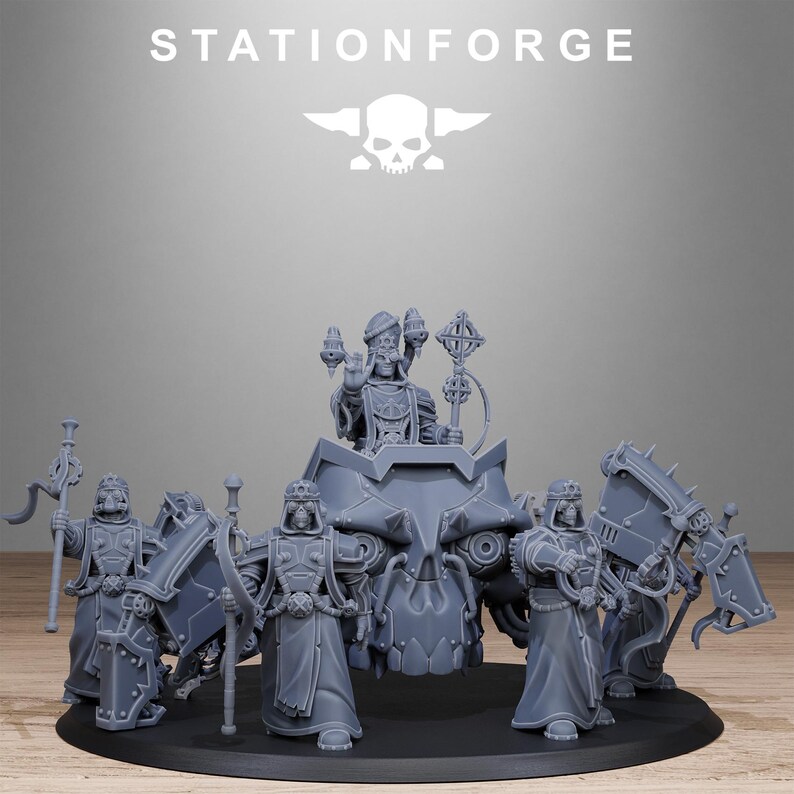 Scavenger Lectern Walker | Station Forge 16k Resin Miniatures | 28mm 32mm Tabletop Wargaming | Unpainted image 10