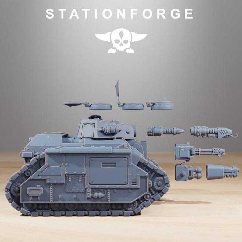 Grimguard Flame Tan | Station Forge 16k Figurines en résine | 28 mm 32 mm Jeux de figurines | Non peintes image 4