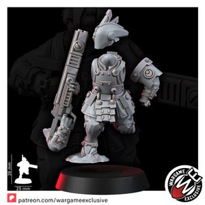Coalición Ashigaru Fuegos de Batalla T1 / Miniaturas de Resina 16k / 28 mm 32 mm Juegos de Guerra de Mesa / Sin Pintar imagen 10