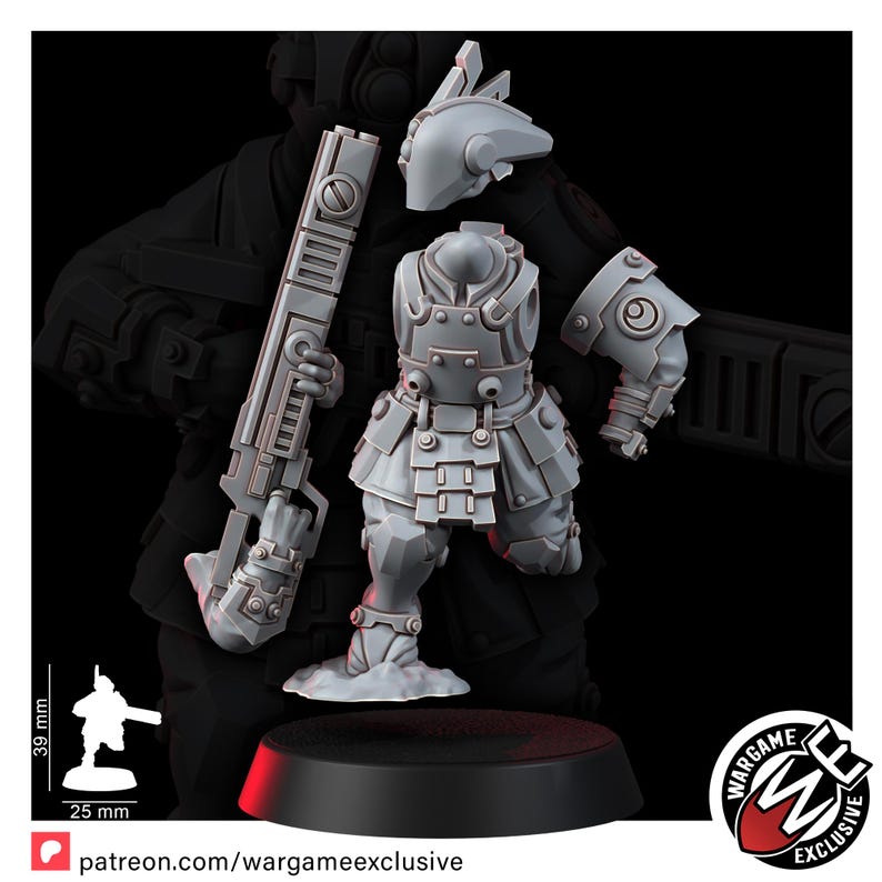 Coalición Ashigaru Fuegos de Batalla T1 / Miniaturas de Resina 16k / 28 mm 32 mm Juegos de Guerra de Mesa / Sin Pintar imagen 10