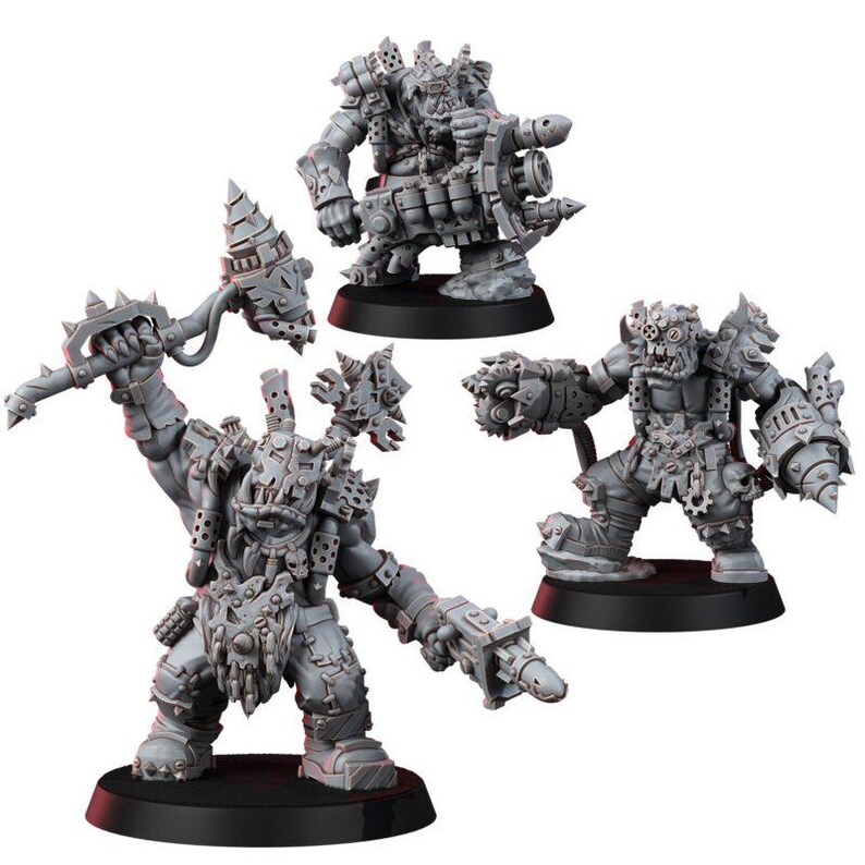 Ork Diel Krakkas / Miniaturas de resina 16k / 28 mm 32 mm Juegos de guerra de mesa / Sin pintar imagen 6