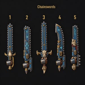 Primal Hounds - Chainswords - 16k Resin - GreyTide Studio - Wolves / Space Warriors / Bitz / Tabletop / Wargaming / Grimdark image 1