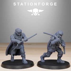 Vaskar-Jäger | Station Forge 16k Resin-Miniaturen | 28 mm/32 mm Tabletop-Wargaming | Unbemalt Bild 8
