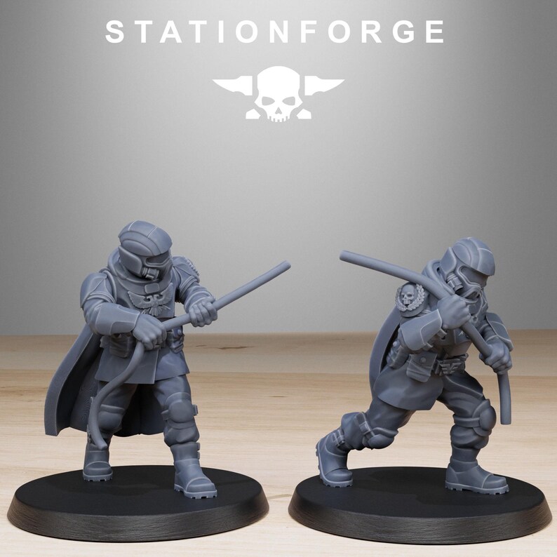 Vaskar-Jäger | Station Forge 16k Resin-Miniaturen | 28 mm/32 mm Tabletop-Wargaming | Unbemalt Bild 8