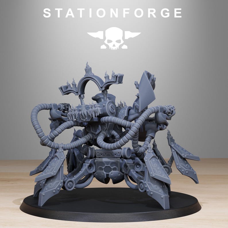 Maestro del saber carroñero / Station Forge 16k Miniaturas de resina / 28 mm 32 mm Juegos de guerra de mesa / Sin pintar imagen 3