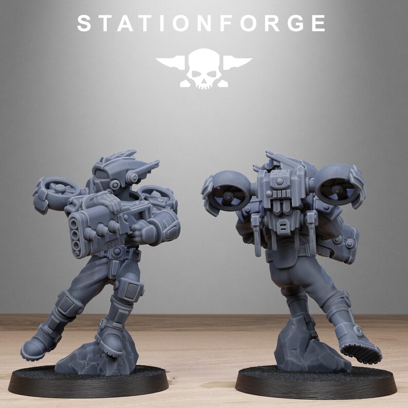 Tarion Skyguards | Station Forge 16k Resin Miniatures | 28mm 32mm Tabletop Wargaming | Unpainted 画像 8