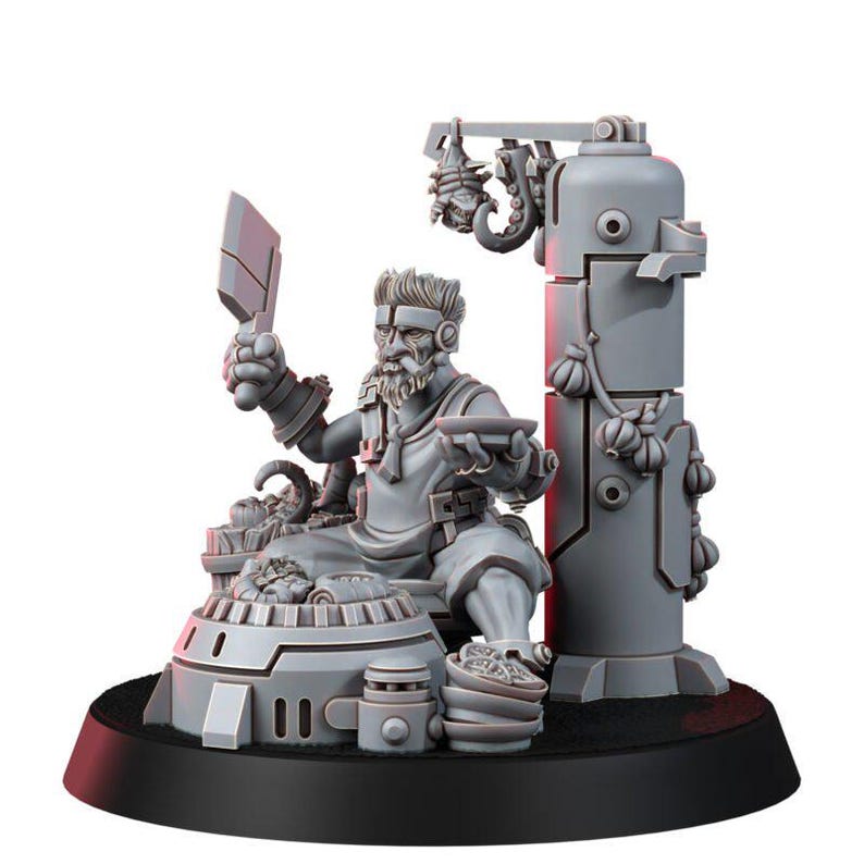 Coalition The Necrocity Black Traders | 16k Resin Miniatures | 28mm 32mm Tabletop Wargaming | Unpainted image 2