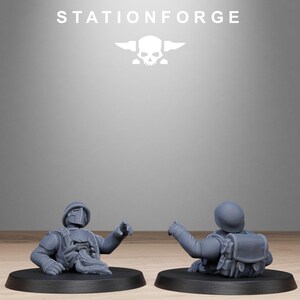 Freeguard Fallen | Station Forge 16k Resin Miniatures | 28mm 32mm Tabletop Wargaming | Unpainted image 5