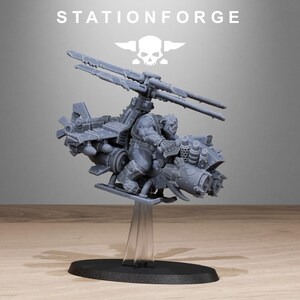 Orks Orkaz Kopters | Station Forge 16k Resin Miniatures | 28mm 32mm Tabletop Wargaming | Unpainted image 8