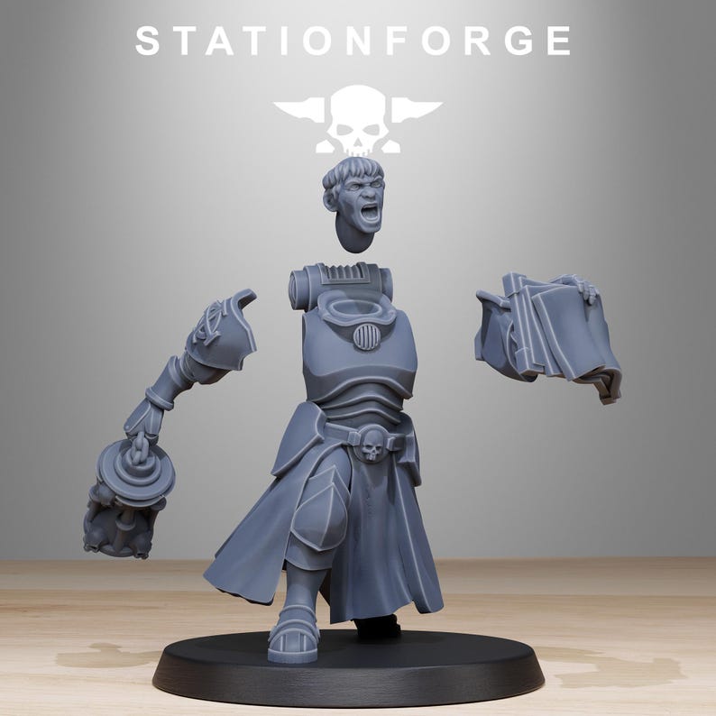 Vodalites Pulpit | Station Forge 16k Resin Miniatures | 28mm 32mm Tabletop Wargaming | Unpainted image 8