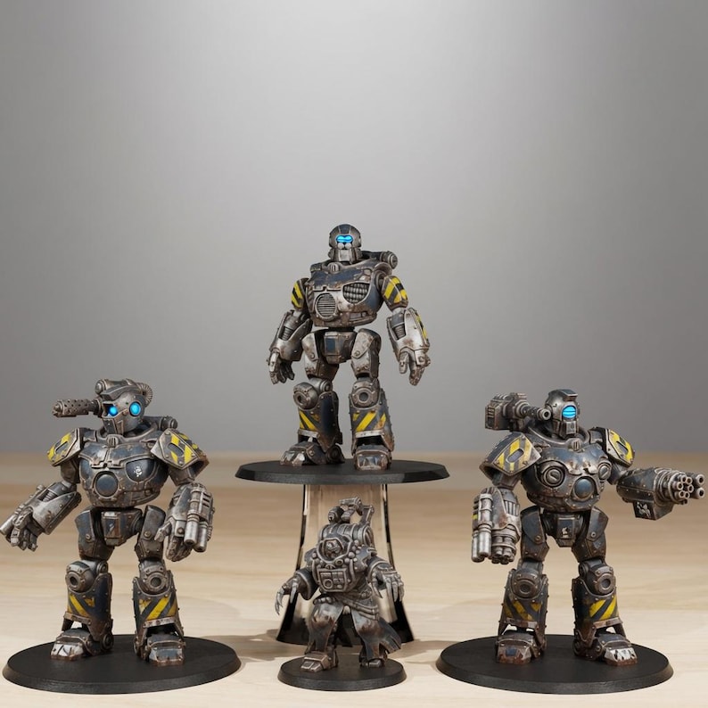 Scavenger Droitex MK3 / Station Forge Miniature in resina 16k / 28 mm 32 mm Wargaming da tavolo / Non dipinte immagine 1