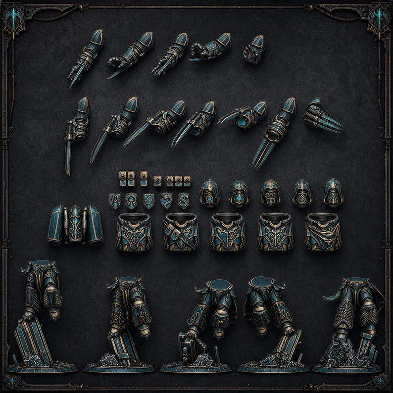 Scylla - Assault Brothers Squad Kit - 16k Resin - DakkaDakka - Knights / Space Warriors / Bitz / Tabletop / Grimdark image 3