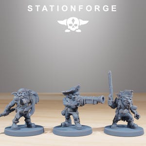 Gobs Pirates | Station Forge 16k Resin Miniatures | 28mm 32mm Tabletop Wargaming | Unpainted image 5