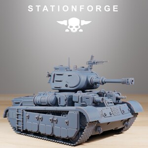 Grimguard Heavy Battle Tank | Station Forge 16k Resin Miniatures | 28mm 32mm Tabletop Wargaming | Unpainted image 4