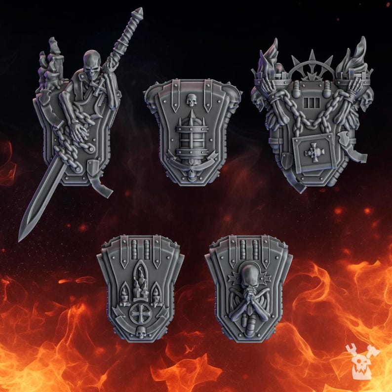 Pactum Aeternum Crusader Backpacks - 16k Resin - DakkaDakka - Templar Warriors / Bitz / Tabletop / Wargaming / Grimdark image 2