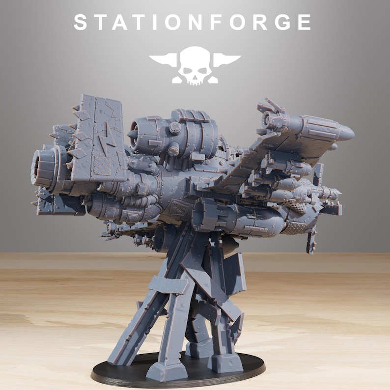 Orks Orkaz Plane | Station Forge 16k Resin Miniatures | 28mm 32mm Tabletop Wargaming | Unpainted image 3