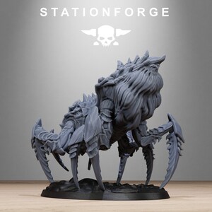 Xenarid Spider Beasts | Station Forge 16k Resin Miniatures | 28mm 32mm Tabletop Wargaming | Unpainted image 6
