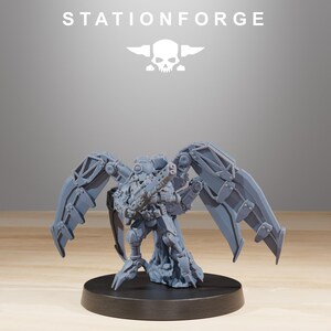 Scavenger Strikers | Station Forge 16k Resin Miniatures | 28mm 32mm Tabletop Wargaming | Unpainted image 4