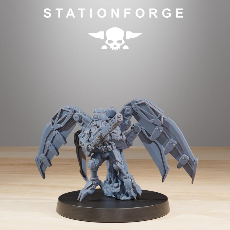 Scavenger Strikers | Station Forge 16k Resin Miniatures | 28mm 32mm Tabletop Wargaming | Unpainted image 4