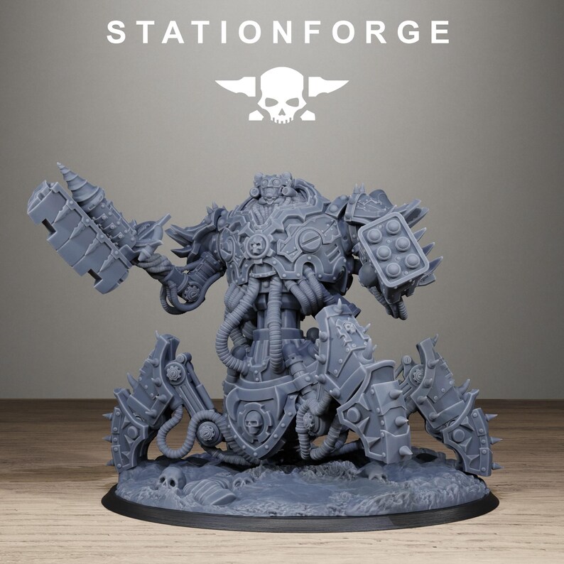 Scavenger Profaner | Station Forge 16k Resin Miniatures | 28mm 32mm Tabletop Wargaming | Unpainted image 4