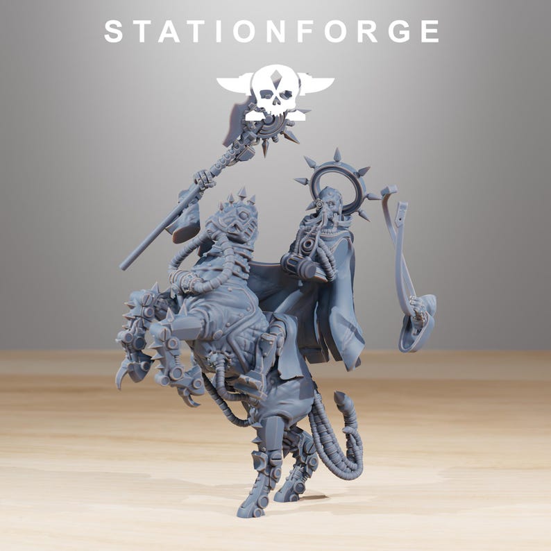 Líderes carroñeros / Station Forge 16k Miniaturas de resina / 28 mm 32 mm Juegos de guerra de mesa / Sin pintar imagen 7