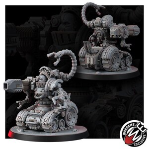 Mechanist Crawl Breakers | 16k Resin Miniatures | 28 mm 32 mm Tabletop Wargaming | Ongeverfd afbeelding 8